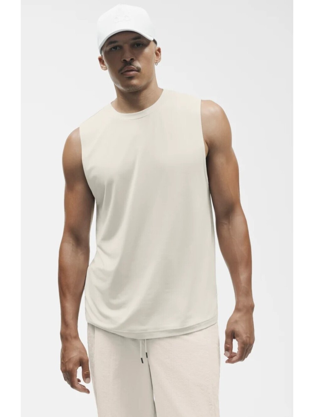 NWT Alo Yoga Conquer Muscle Tank Bone Men's Size S